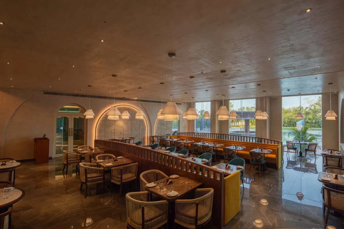 Amber multi-cuisine restaurant at Palm Springs Resort Nashik
