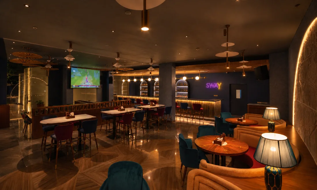 Sway lounge bar at Palm Springs Resort Nashik