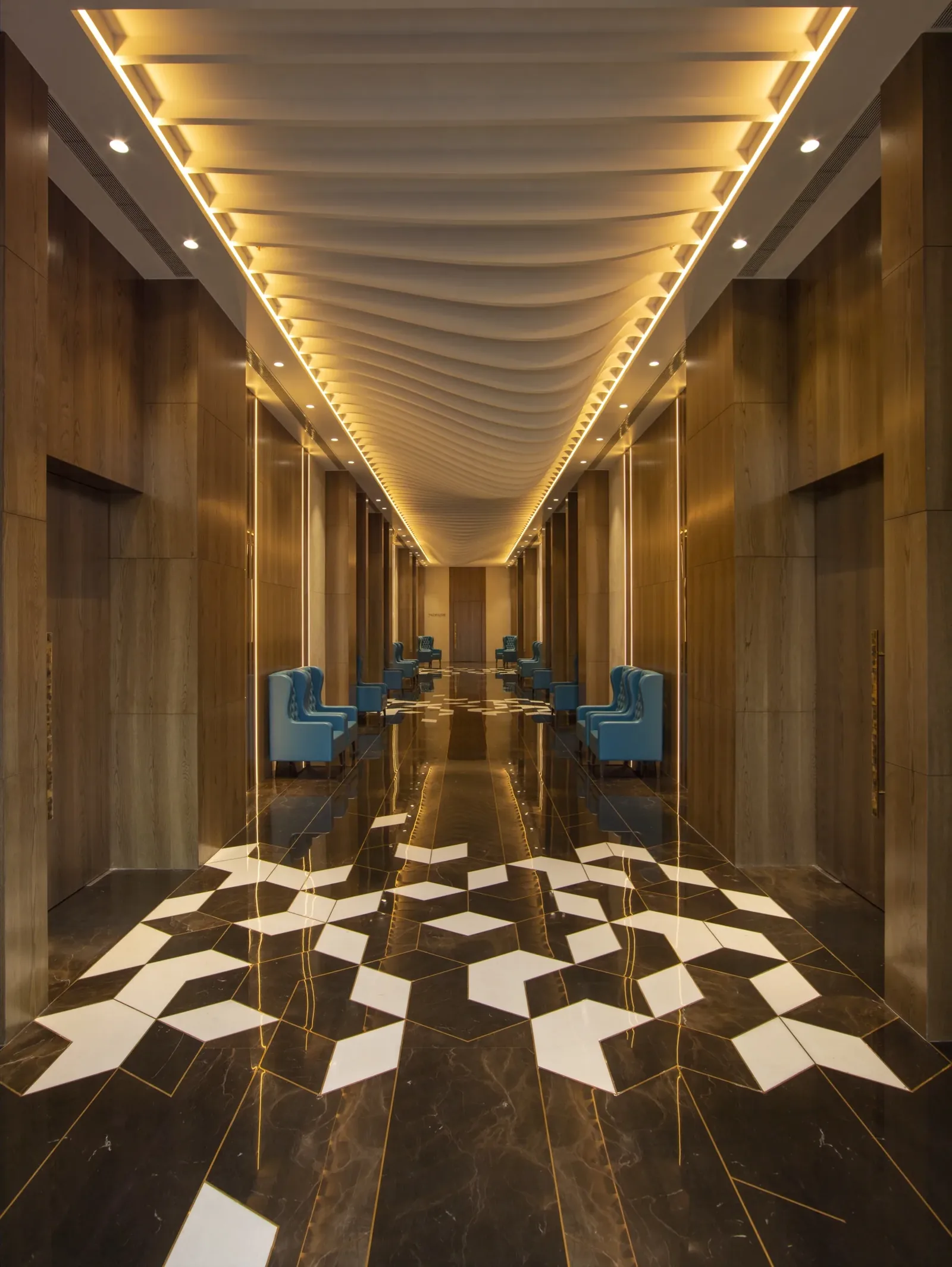 Areca II corridor at Palm Springs Resort Nashik