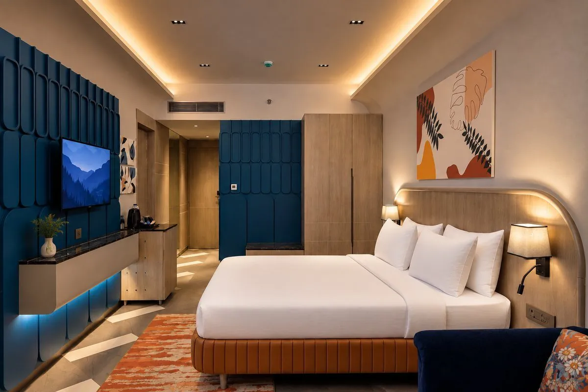 Deluxe Room at Palm Springs Resort Nashik